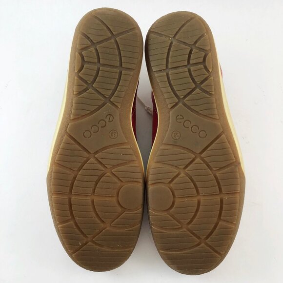 ECCO Chase II Red Leather Sneakers 39 EU/8-8.5 US - Picture 10 of 12